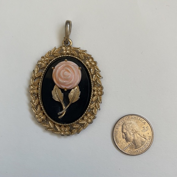 Vintage Avon Mirrored Pendant - Picture 3 of 6